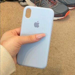 Light blue apple phone case